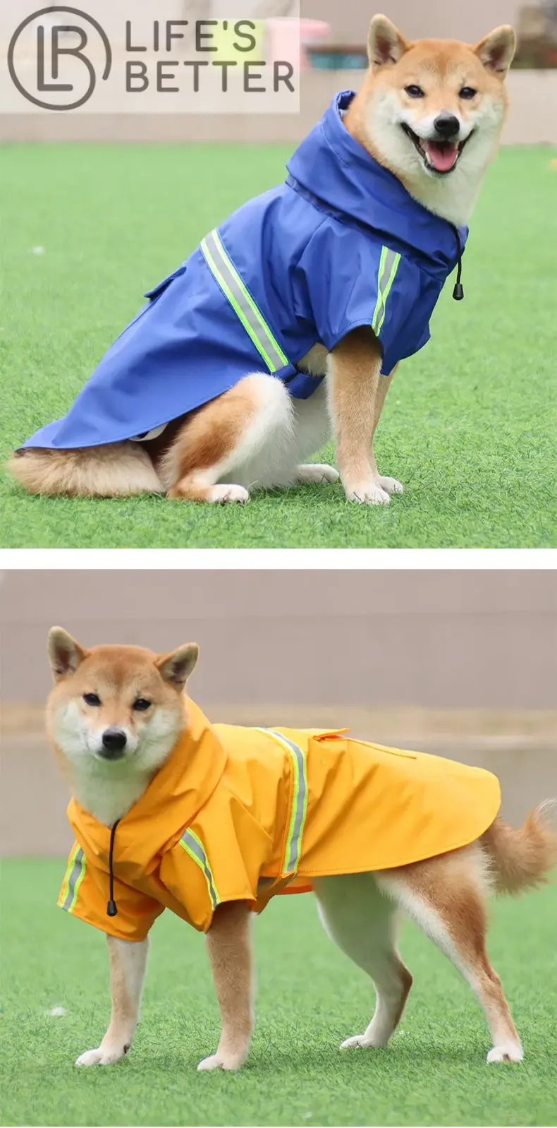 Cloak Style Waterproof  Dog Raincoat Life’s Better Ltd