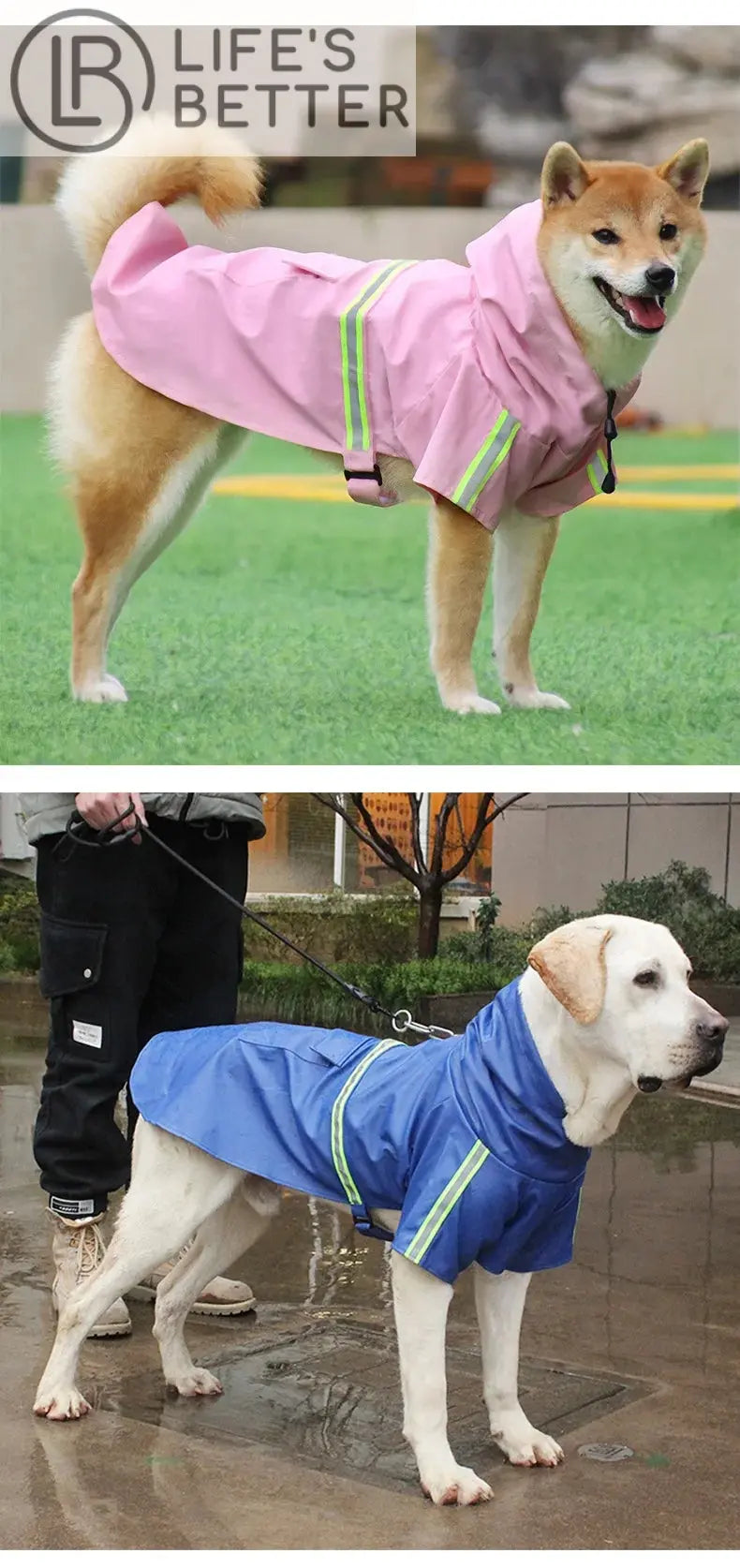 Cloak Style Waterproof  Dog Raincoat Life’s Better Ltd