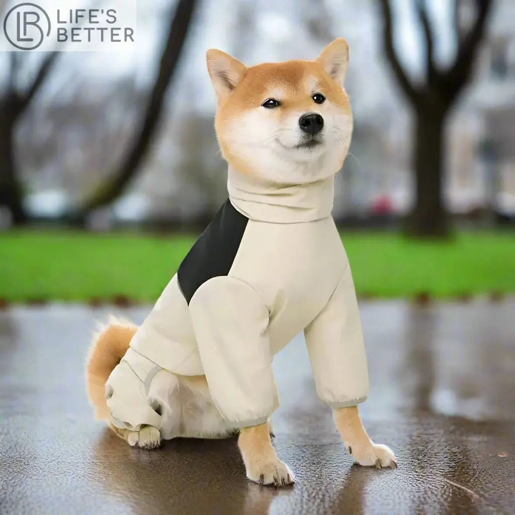 Large Dog Waterproof Jacket Raincoat.