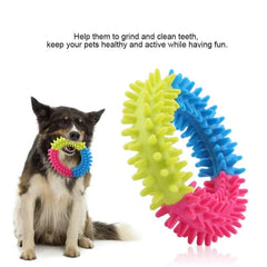 Dog Puppy Soft Rubber Chew Ring.