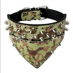 Spiked Large Dog Triangle Bandana Scarf Collar