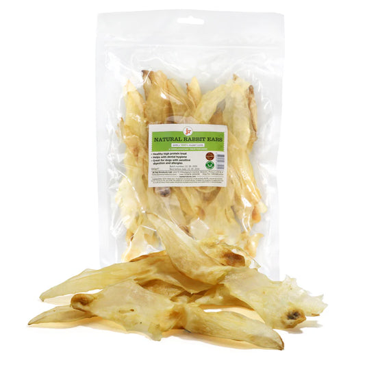 JR Pet Products Natural Rabbits Ears for Dogs