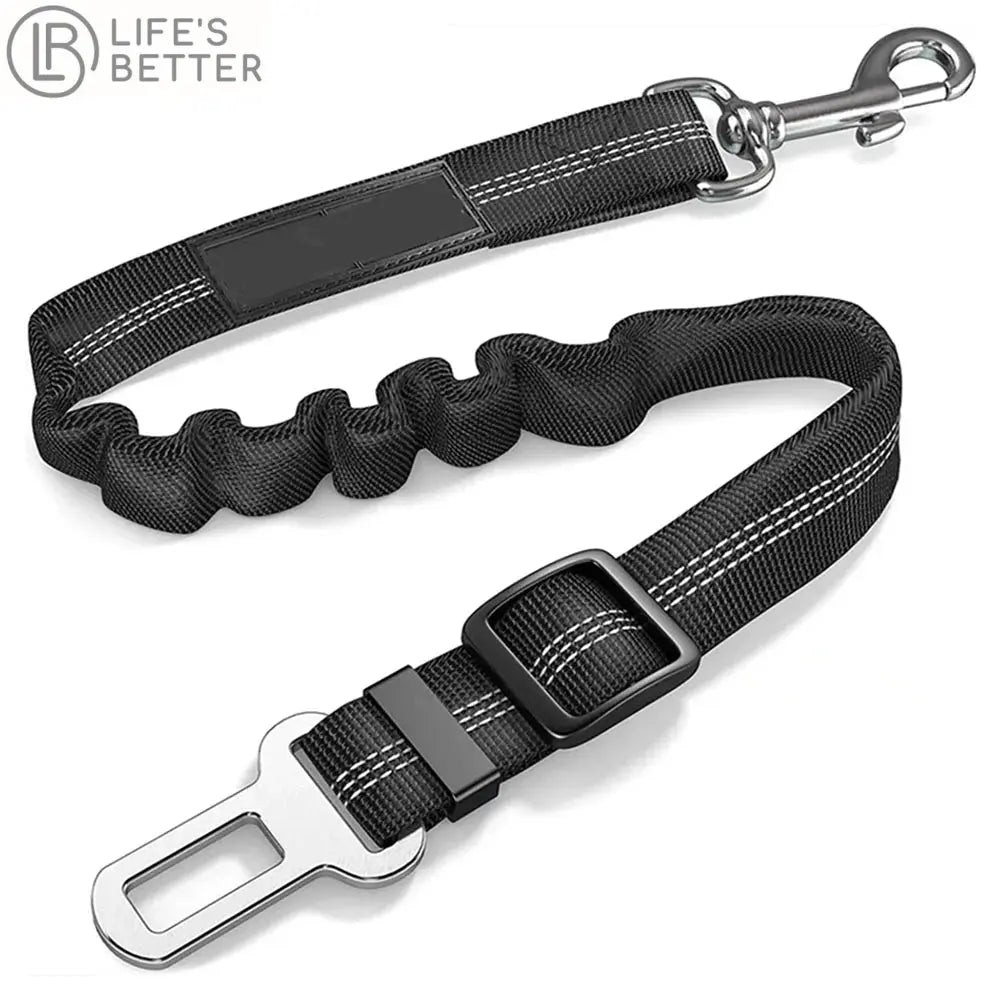 Adjustable Dog Car Seat Belt Harness with Cushioning Elasticity Life’s Better Ltd