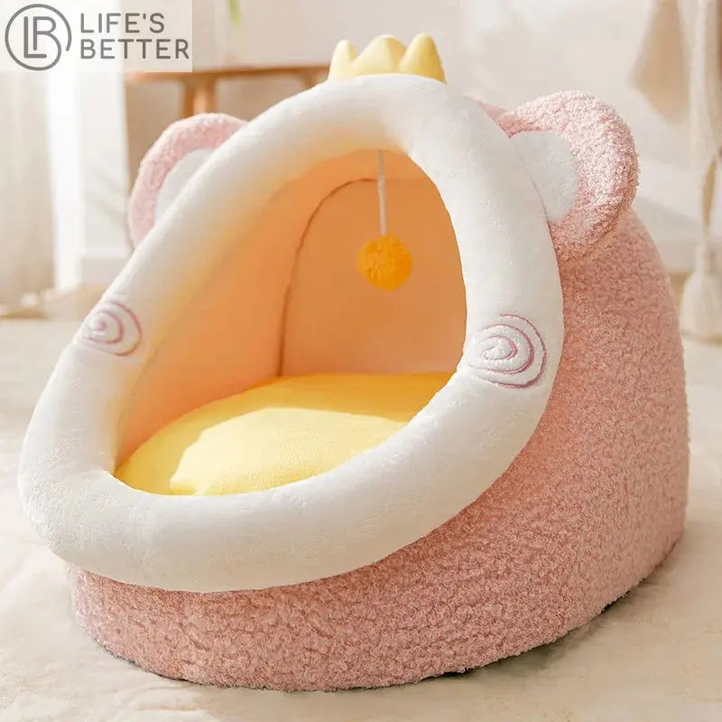 Semi-closed Cat Beds The Perfect Choice Providing Warmth, Comfort & Security for Your Cat.