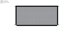 Black Retractable Pet Safety Gate.