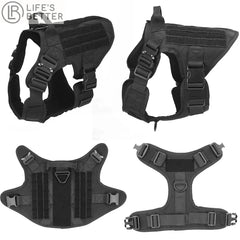 Full K9 Tactical Set - Collar - Lead - Harness - Molle Pouches.