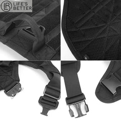 Full K9 Tactical Set - Collar - Lead - Harness - Molle Pouches.