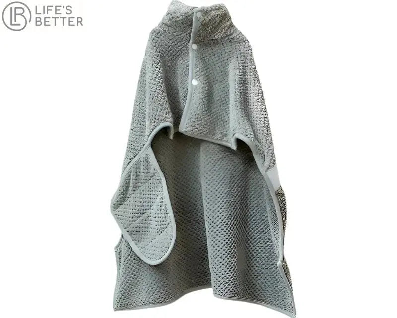 Dog Bath - Dry Robe - Fully Wrapped Quick Drying Absorbent Towel.
