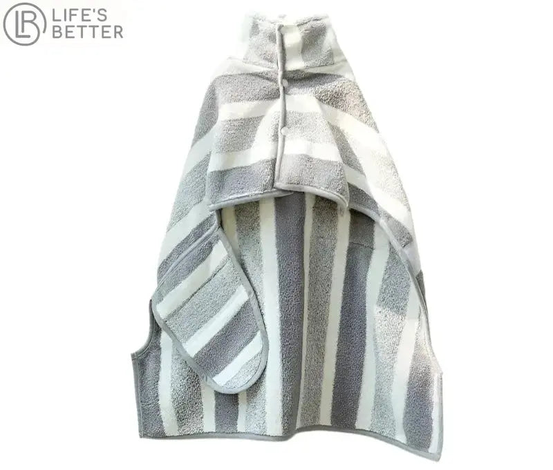 Dog Bath - Dry Robe - Fully Wrapped Quick Drying Absorbent Towel.