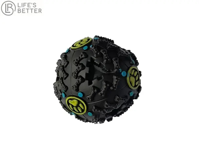 Dog Chew Ball Sound-Emitting Toy and Feeder.