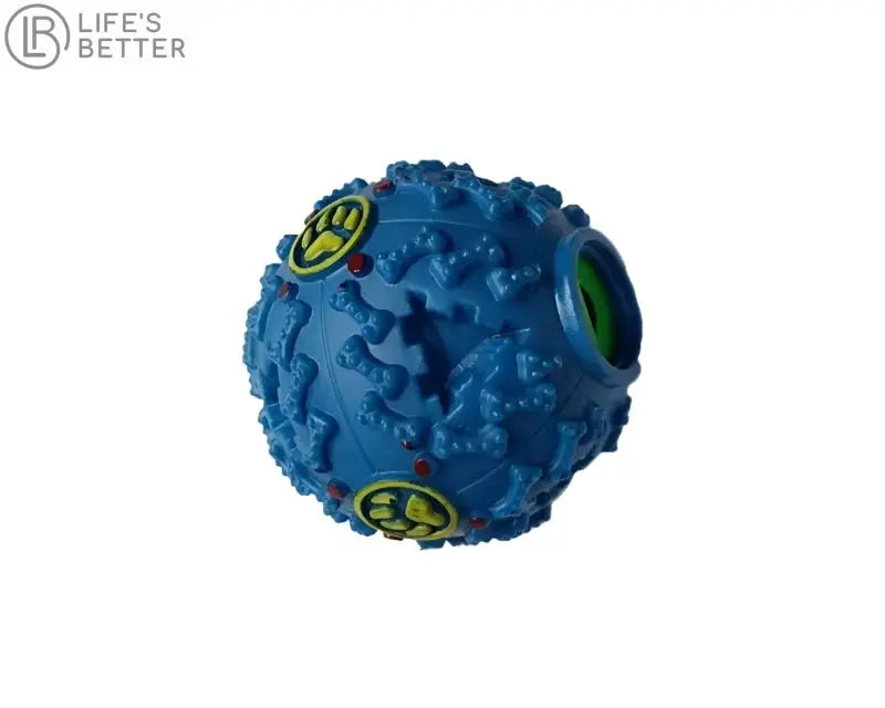 Dog Chew Ball Sound-Emitting Toy and Feeder.