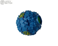 Dog Chew Ball Sound-Emitting Toy and Feeder.