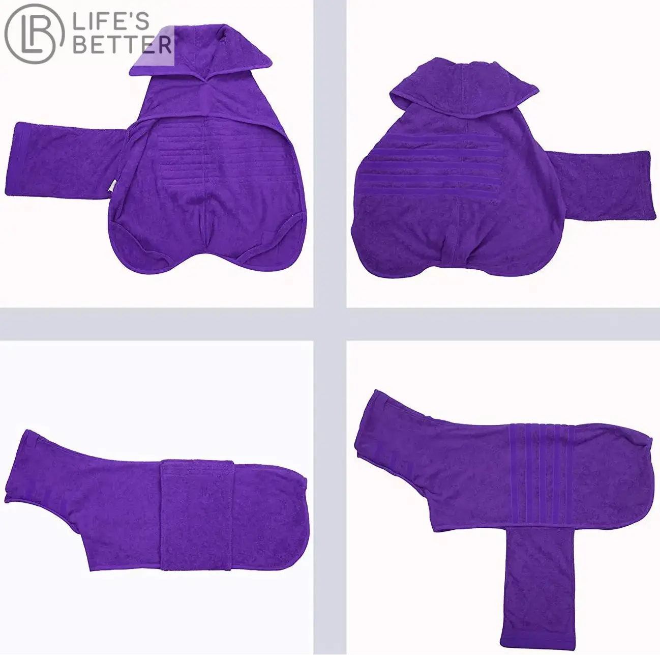 Double Layer Dog Drying Robe / Dressing Gown Life’s Better Ltd
