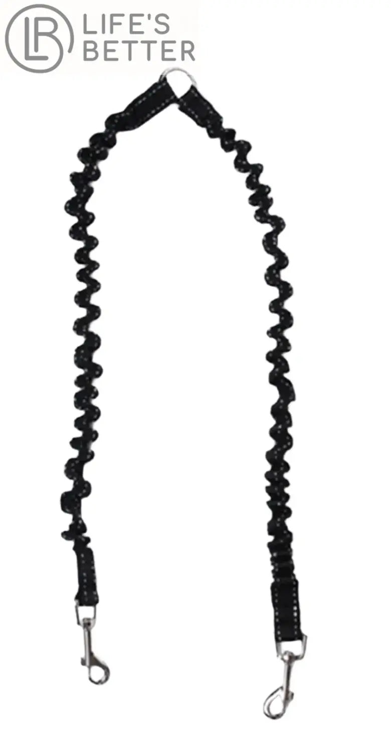 Elastic Extended 2 Way Coupler Dog Lead.