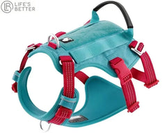 Escape Proof Pet Harness - No Pull Reflective Adjustable Soft Padded Vest.