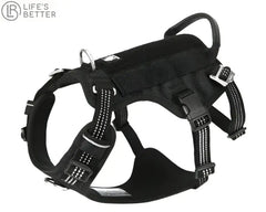Escape Proof Pet Harness - No Pull Reflective Adjustable Soft Padded Vest.