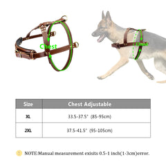 Premium Quality Strong Stubble Leather Dog Harness.