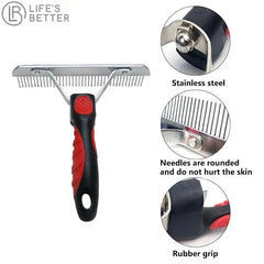 Long Hair Cat - Dog Grooming Brush - Rake Life’s Better Ltd
