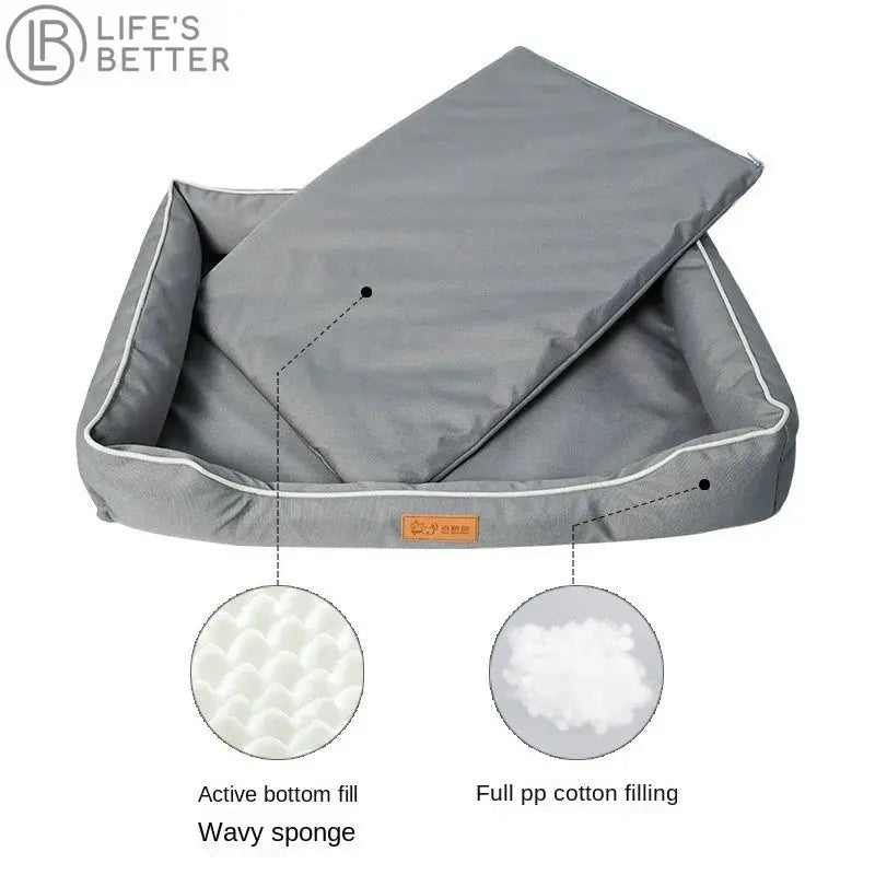 Luxury Scratch Resistant and Waterproof Dog Bed.