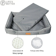 Luxury Scratch Resistant and Waterproof Dog Bed.