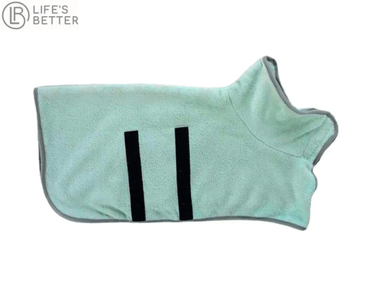 Microfiber Dog Bathrobe - Quick Drying Towel for Dogs.