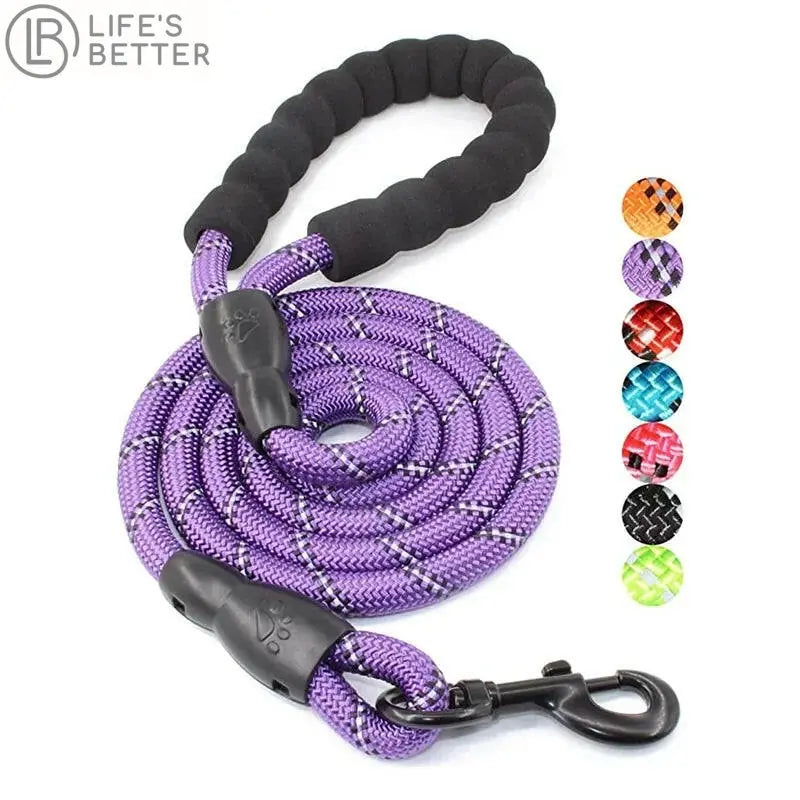 Heavy Duty Reflective Rope Dog Lead.