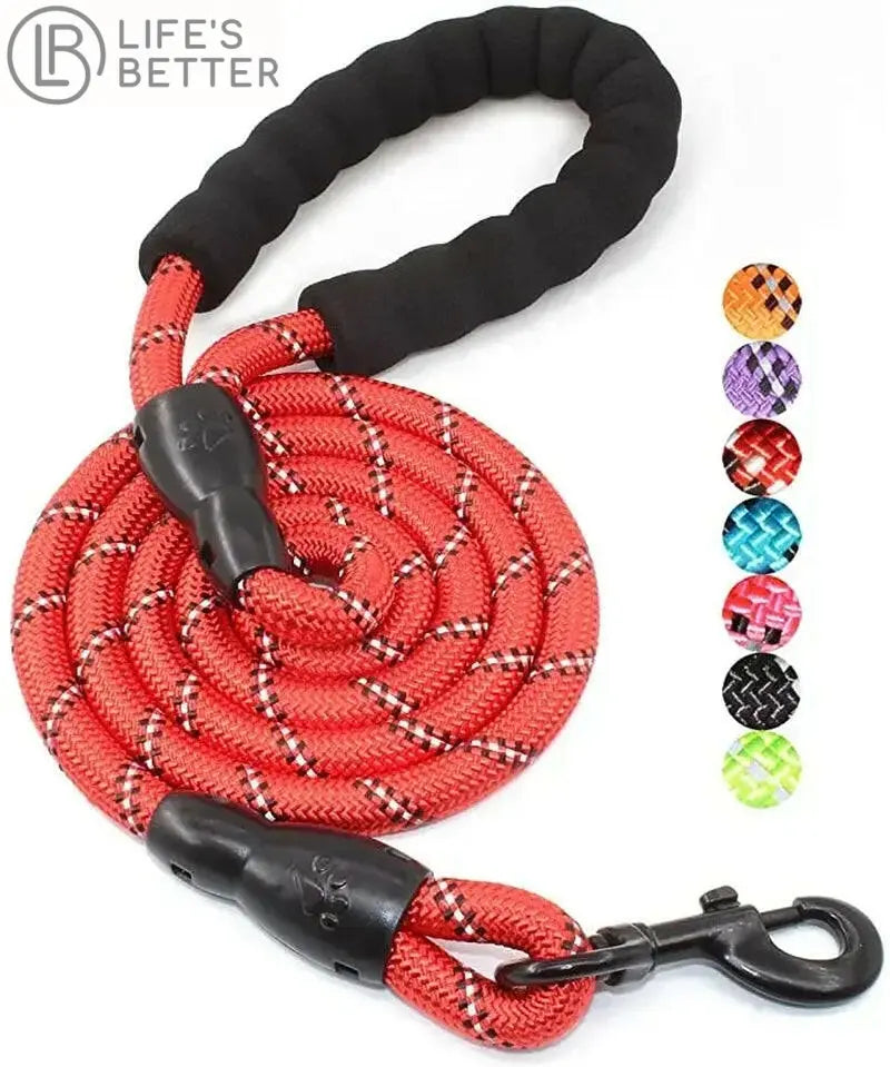 Heavy Duty Reflective Rope Dog Lead.