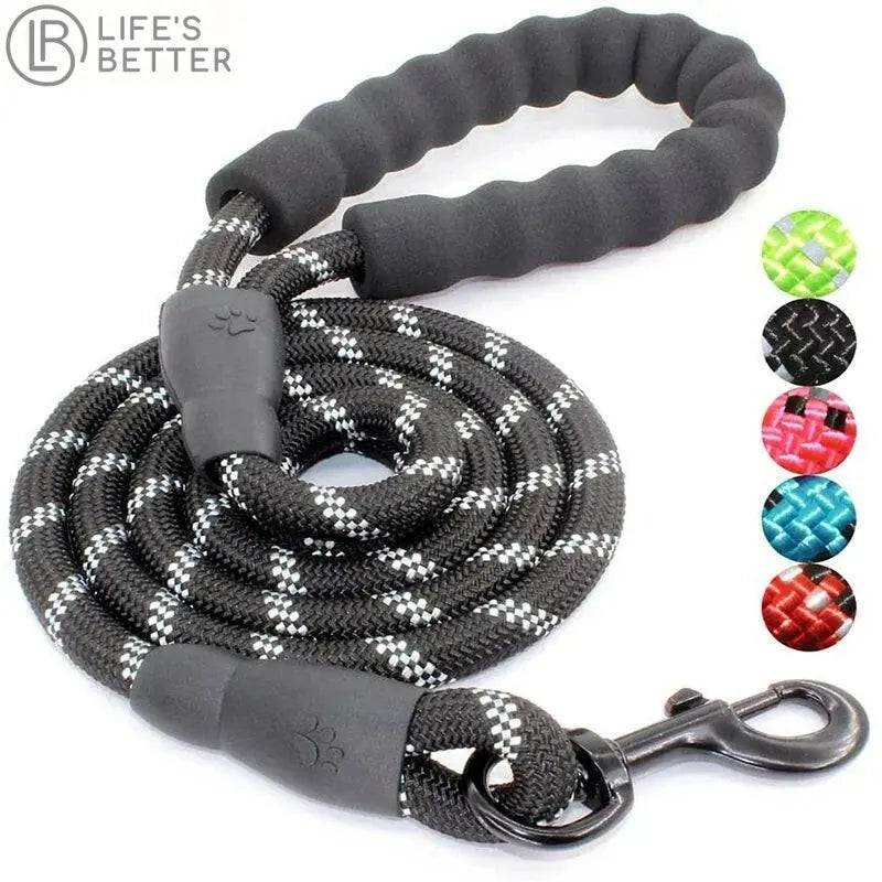 Heavy Duty Reflective Rope Dog Lead.