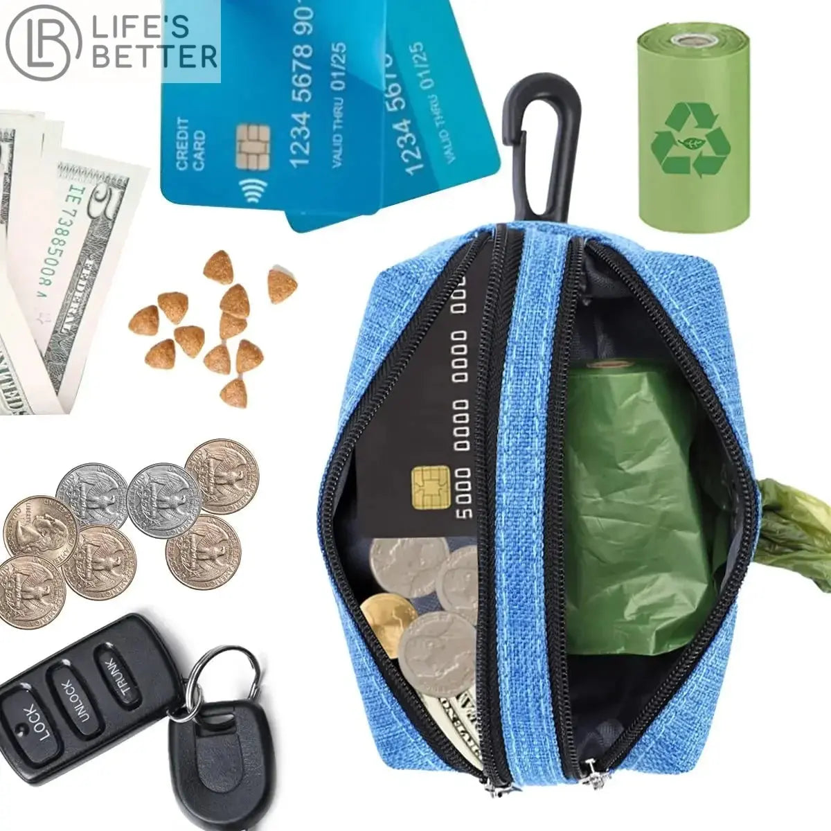 Oxford Fabric Dog Poo Bag Dispenser Life’s Better Ltd