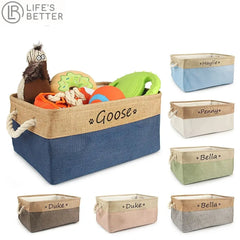 Personalised Cat / Dog  Storage Toy Basket Life’s Better Ltd