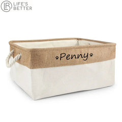 Personalised Cat / Dog  Storage Toy Basket Life’s Better Ltd