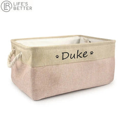Personalised Cat / Dog  Storage Toy Basket Life’s Better Ltd