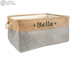 Personalised Cat / Dog  Storage Toy Basket Life’s Better Ltd