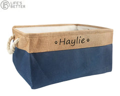 Personalised Cat / Dog  Storage Toy Basket Life’s Better Ltd