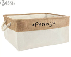 Personalised Cat / Dog  Storage Toy Basket Life’s Better Ltd