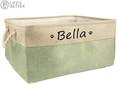 Personalised Cat / Dog  Storage Toy Basket Life’s Better Ltd
