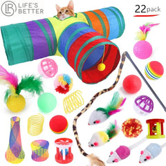 Purrfect Playtime: 12 to 24 -Piece Cat Toy Set for Endless Feline Fun Life’s Better Ltd