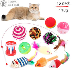 Purrfect Playtime: 12 to 24 -Piece Cat Toy Set for Endless Feline Fun Life’s Better Ltd