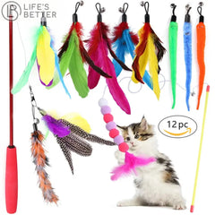 Purrfect Playtime: 12 to 24 -Piece Cat Toy Set for Endless Feline Fun Life’s Better Ltd