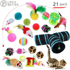 Purrfect Playtime: 12 to 24 -Piece Cat Toy Set for Endless Feline Fun Life’s Better Ltd