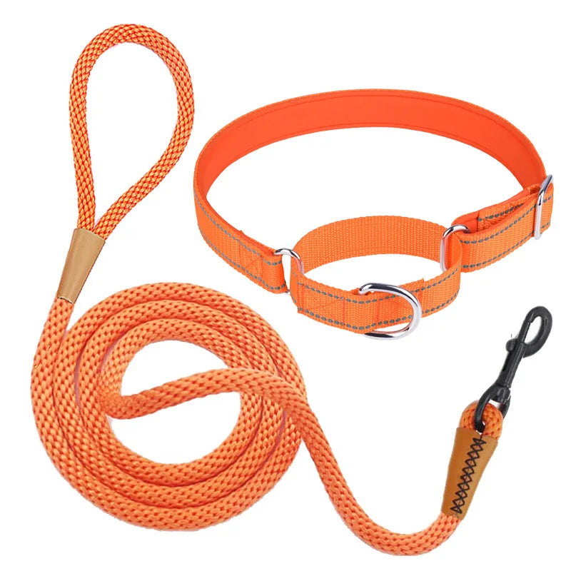 Strong Nylon Rope Dog Collar & Lead Set.