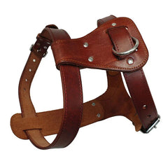 Genuine Premium Leather Dog Harness.