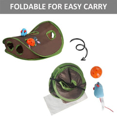 Mouse Hunt Tunnel Toy for Cats!.