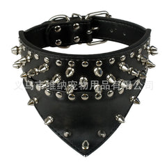 Spiked Large Dog Triangle Scarf Collar – The Ultimate Dog Accessory.