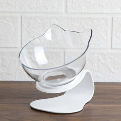 Non-Slip Elevated Tilted Double Cat Bowl.