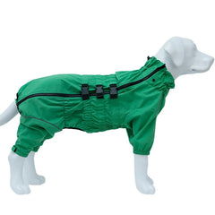 Waterproof Dog Raincoat - 4-Legged Rain Suit.