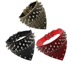 Spiked Large Dog Triangle Scarf Collar – The Ultimate Dog Accessory.