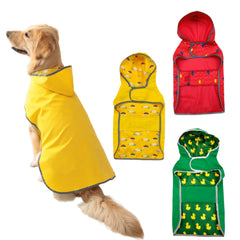 All Weather Waterproof Reversible Dog Raincoat