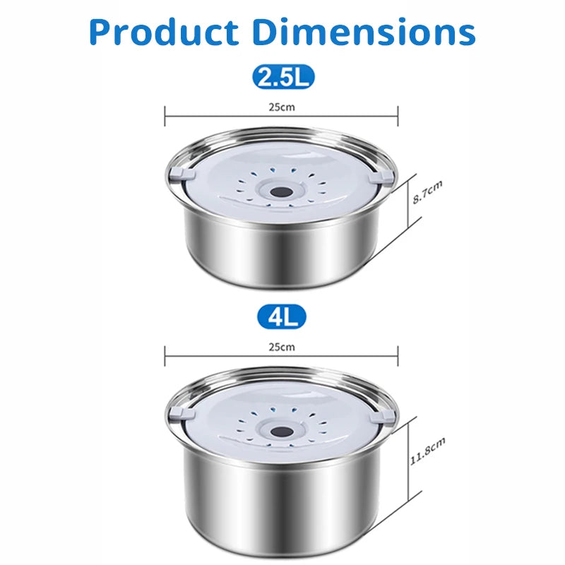 Ultimate 4L Stainless Steel Non Spill Water Bowl