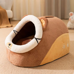 Semi-closed Cat Beds The Perfect Choice Providing Warmth, Comfort & Security for Your Cat.